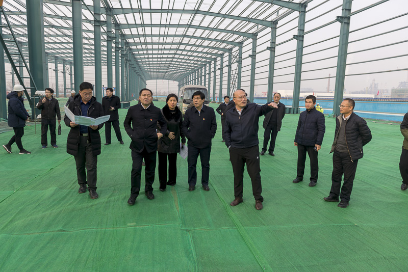 临淄区人民政府 图片新闻 宋振波,白平和带队视察部分市重大项目建设
